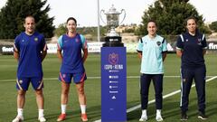 29/05/21 FUTBOL FEMENINO FINAL COPA DE LA REINA
 FC BARCELONA  -  LEVANTE
 PREVIA 
 Lluis Cortes , entrenador del Bar&ccedil;a
 Maria Pry , entrenadora del Levante
 Vicky Losada , capitana del Bar&ccedil;a
 Maria Alharilla , capitana del Levante 
 
 