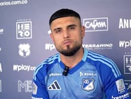 Rodrigo Ureña fue presentado como refuerzo de Millonarios. Volante chileno destacó proyecto deportivo y firmó contrato por dos años con el club embajador.