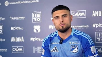 Rodrigo Ureña fue presentado como refuerzo de Millonarios. Volante chileno destacó proyecto deportivo y firmó contrato por dos años con el club embajador.