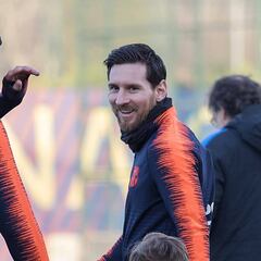 Messi sale de la convocatoria ante Málaga y entra Yerry Mina
