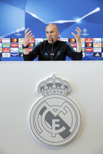 Rueda de prensa del entrenador del Real Madrid. 