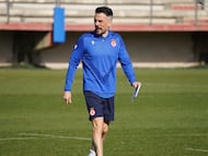 Rubén de la Barrera, entrenador de la Cultural, en la temporada 25-26.