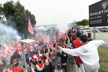 Así despidieron a los jugadores del Athletic en Lezama