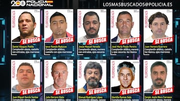 ¿Te suenan? Estos son los 10 fugitivos más buscados en España por la Policía