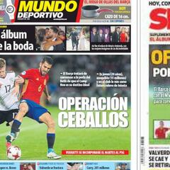 Ceballos desplaza a Messi de las portadas catalanas
