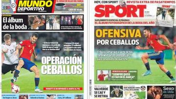 Ceballos desplaza a Messi de las portadas catalanas