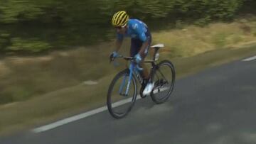 Esta vez fue Nairo: le pill車 una montonera a 30 km de meta