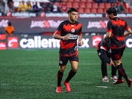 Ivan Tona of Tijuana during the 13th round match between Tijuana and Tigres UANL as part of the Liga BBVA MX Varonil, Torneo Clausura 2026 at Caliente Stadium, on April 03, 2026 in Tijuana, Baja California, Mexico.