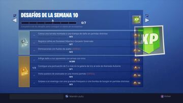 Fortnite Battle Royale: Desaf&iacute;os de la Semana 10 de la Temporada 7