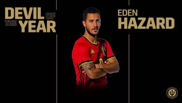 Eden Hazard, futbolista belga del año.