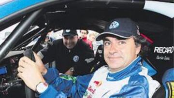 <b>BUENA PAREJA. </b>Sainz ha congeniado rápido con el Touareg.