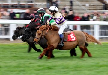 El hipódromo de Cheltenham (1815) celebró su famoso meeting de noviembre, dando cabida a unas carreras
de exhibición en las que los pequeños galoparon a lomo de sus ponys. El 15 de marzo se disputará en Cheltenham la Gold Cup, la carrera de obstáculos más importante. El Grand National es la famosa, no la más importante.