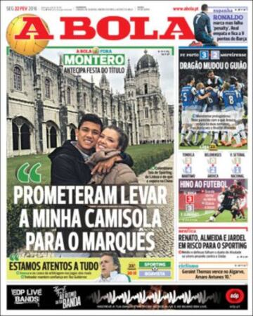 Portadas de la prensa mundial