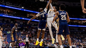 Peyton Watson had a special night to help Denver take victory over New Orleans at the Smoothie King Center.