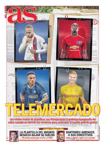 Las portadas de AS de abril