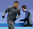 El entrenamiento del PSG en el Santiago Bernabéu