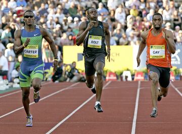 Consiguió su récord personal tras hacer los 200 metros en 19.88 segundos. Fue bronce tras Tyson Gay y Xavier Carter.