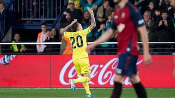 02/02/20 PARTIDO DE PRIMERA DIVISION
VILLARREAL - OSASUNA GOL 2-1 RUBEN PEÃ?A ALEGRIA