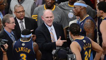 George Karl, durante su etapa con Denver Nuggets.