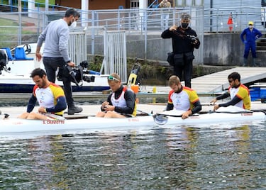 El K4 estrena embarcación y Craviotto no descarta el K1