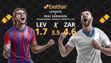 Levante UD vs. Real Zaragoza: horario, dónde ver, pronósticos y clasificación