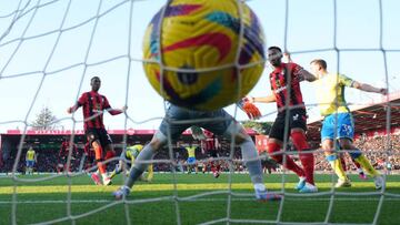 Nottingham Forest's Ryan Yates celebrates scoring their side's first goal of the game before being disallowed after a VAR review, during the Premier League match at the Vitality Stadium, Bournemouth. Picture date: Saturday January 21, 2023. (Photo by Adam Davy/PA Images via Getty Images)