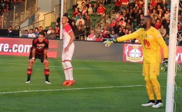 Chicharito, en la Florida Cup ante Santa Fe.