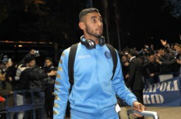 Llegada del Nápoles al hotel. Faouzi Ghoulam. 