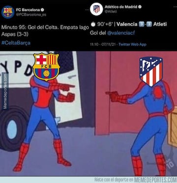 Xavi, el Barça... Los memes más divertidos de la jornada