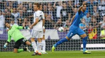 Lafita celebra el gol 0-1.