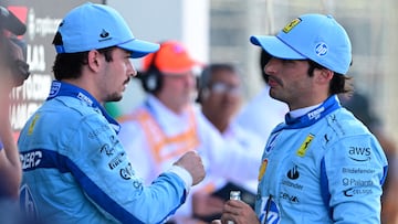 Charles Leclerc y Carlos Sainz (Ferrari). Miami, Estados Unidos. F1 2024.