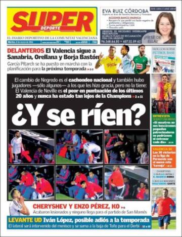 Portadas de la prensa mundial