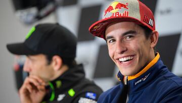 Marc Márquez en la rueda de prensa de Le Mans.