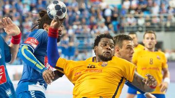El pivote Cedric Sorhaindo del Barcelona tendrá trabajo ante el Kiel.