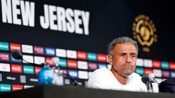 Luis Enrique en la rueda de prensa previa al partido de semifinales contra el Real Madrid.