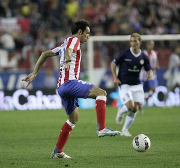 Su debut en Europa League fue el 28 de julio de 2011 ante el Stromsgodset en el Calderón. El Atlético ganó 2-1.