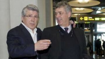 &Aacute;ngel Villar, presidente de la Federaci&oacute;n, y Enrique Cerezo, del Atl&eacute;tico, mantienen una muy buena sinton&iacute;a. La RFEF ha financiado al club rojiblanco, que ha ido haciendo frente a la deuda con los ingresos que el equipo ha generado en las competiciones europeas. 