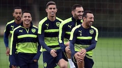 Giroud y Coquelin, ausencias del Arsenal ante el Basilea