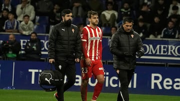 13.01.2025 PARTIDO 2ª DIVISION
ESTADIO CARLOS TARTIERE REAL OVIEDO-SPORTING CURBELO SALE LESIONADO TRAS LESIONARSE EL PASADO PARTIDO