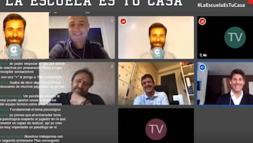 Videoconferencia con Santaelena, Estebaranz, Vivar Dorado y Nano Rivas.