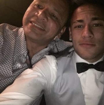 Neymar con su padre