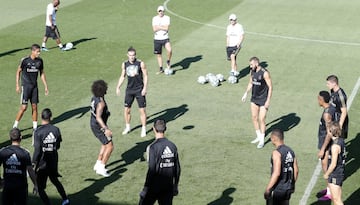 El Real Madrid se entrena antes del estreno en Vigo