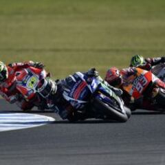 Los pilotos secundarios quitan más a Rossi que a Jorge Lorenzo