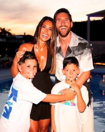 Lionel Messi festej¨® su 38 cumplea?os con una ¨ªntima fiesta acompa?ado por su familia y amigos en Miami.