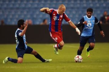 9° Arjen Robben arroja una rapidez de 30.4 km/h., según el estudio.