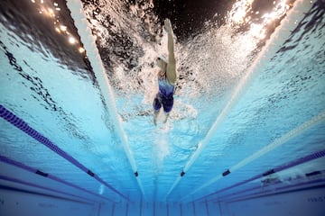 La Natación femenil tuvo en la estadounidense Katie Ledecky a su gran figura, brillando en la Defense Arena. REUTERS/Marko Djurica