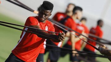 Ramón Azeez durante un entrenamiento.