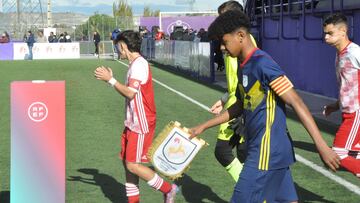 Lamine Yamal, con la selección catalana sub'16, en el Campeonato de España disputado en Valladolid.