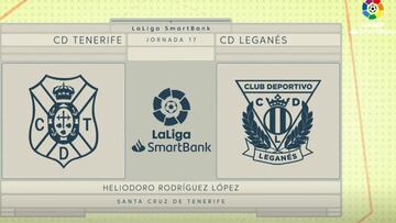 Resumen del Tenerife vs. Leganés de LaLiga SmartBank