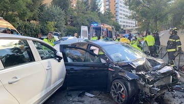 Fallece un joven de 25 a?os en Madrid tras un accidente de tr¨¢fico ¡°de alta energ¨ªa¡±